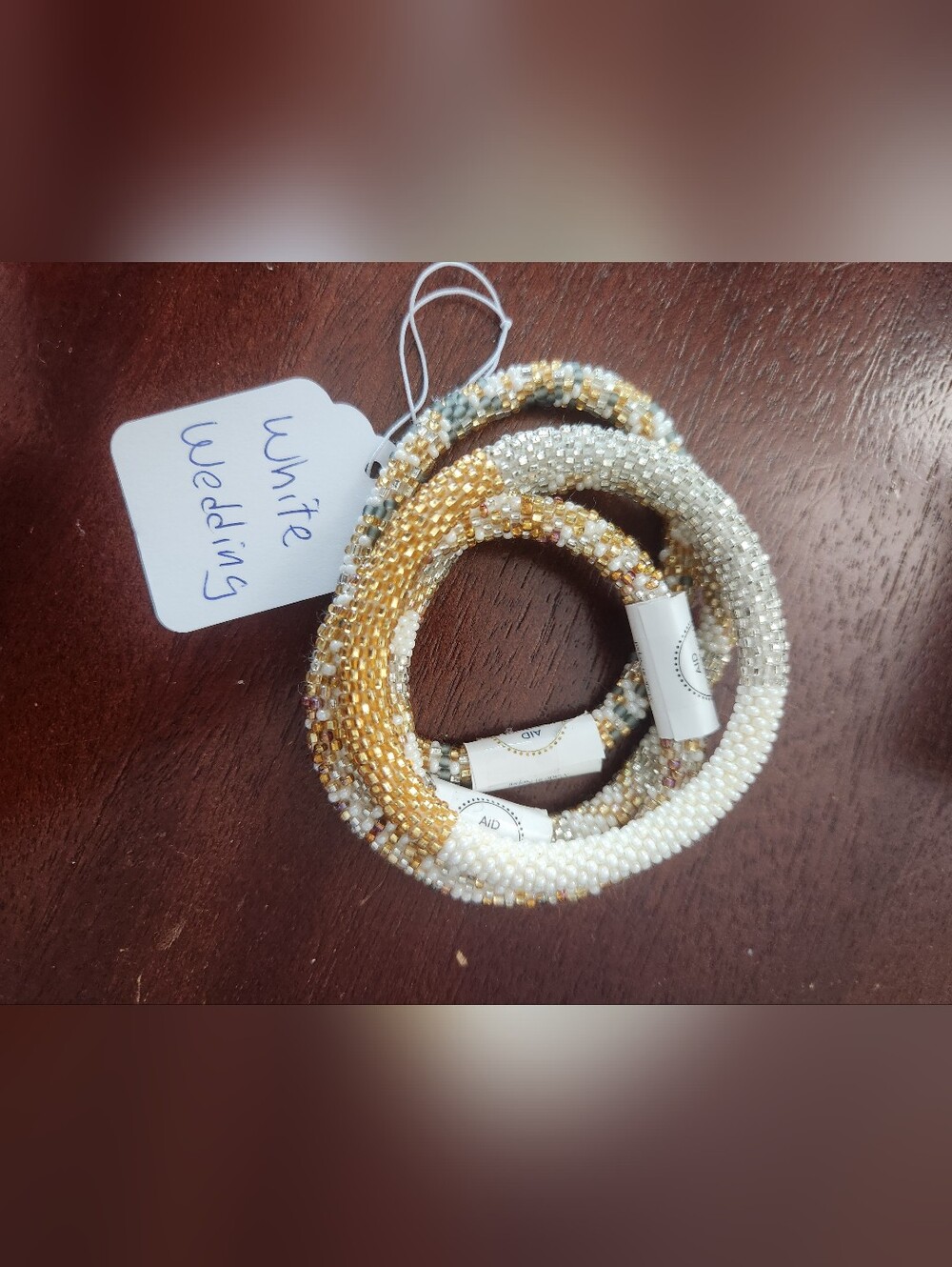 The Original Roll-On Bracelet Bundle Of Four - White Wedding